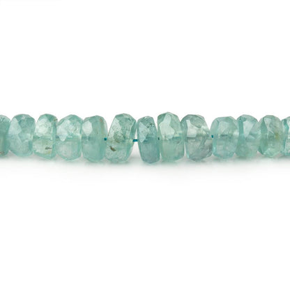 3-5.5mm Teal Green Kyanite Faceted Rondelle Beads 16 inch 150 pieces AA