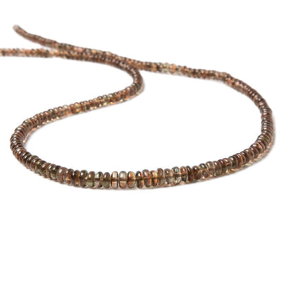 3-5mm Andalusite plain rondelle Beads 14 inch 110 pieces