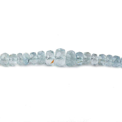 3-5mm Aquamarine faceted rondelle beads 16 inch 160 pieces A