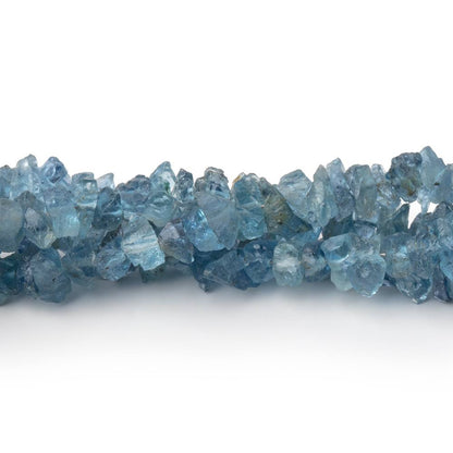3-5mm Blue Aquamarine Raw Crystal Beads 16 inch 175 pieces