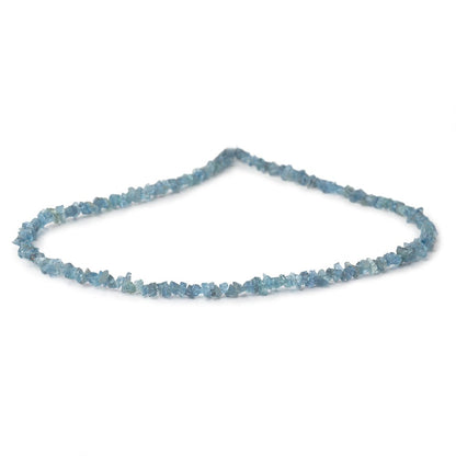3-5mm Blue Aquamarine Raw Crystal Beads 16 inch 175 pieces