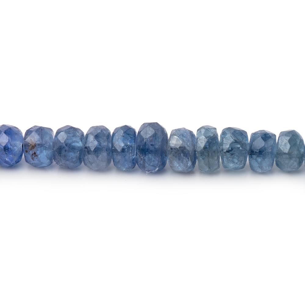 3-5mm Blue Sapphire Faceted Rondelle Beads 15.5 inch 168 pieces