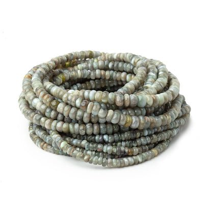 3-5mm Cat's Eye Chrysoberyl Plain Rondelle Beads 18 inch 245 pieces