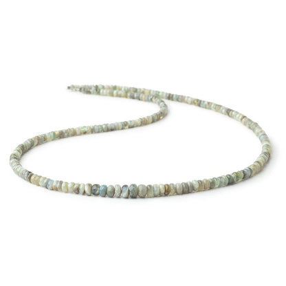 3-5mm Cat's Eye Chrysoberyl Plain Rondelle Beads 18 inch 250 pieces