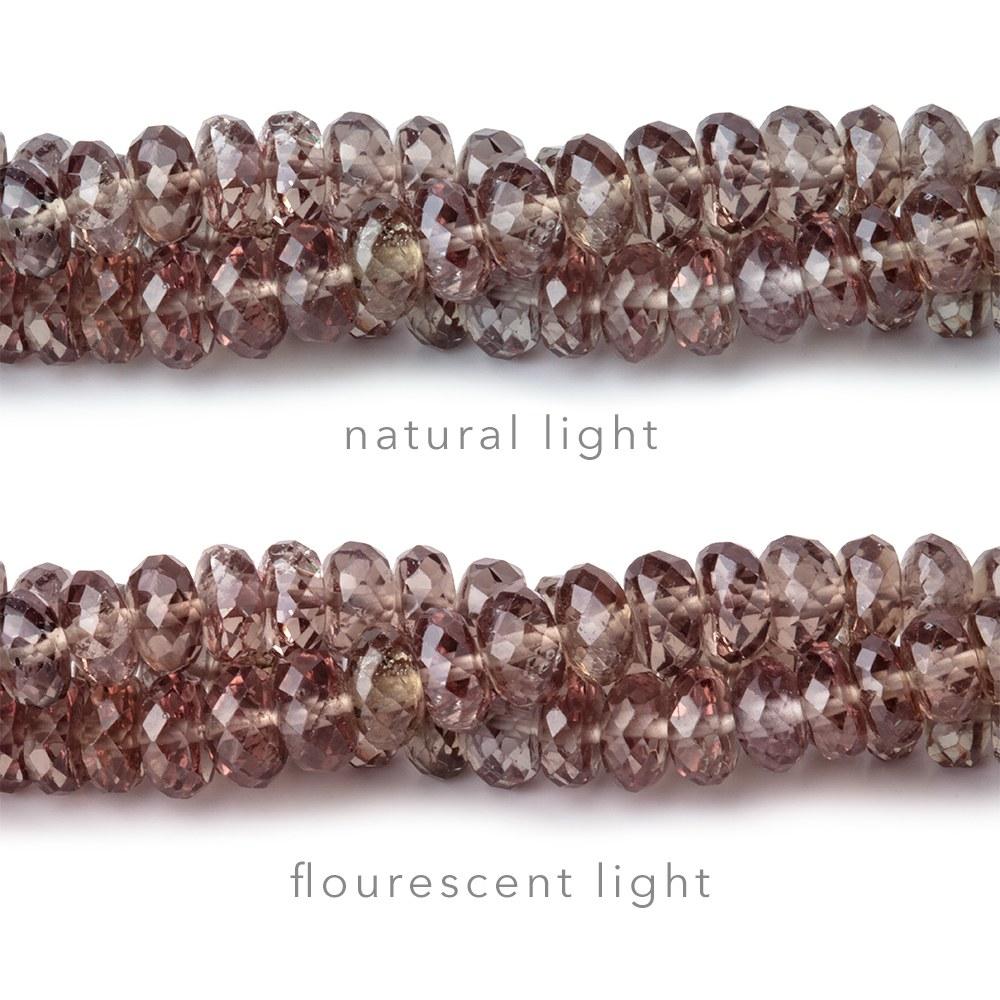 3-5mm Color Change Garnet Faceted Rondelle Beads 16 inch 196 pieces