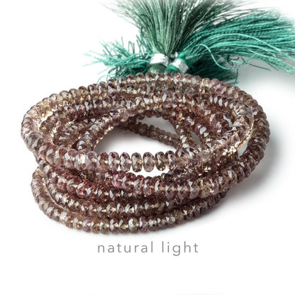3-5mm Color Change Garnet Faceted Rondelle Beads 16 inch 196 pieces