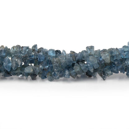 3-5mm Dark Blue Aquamarine Raw Crystal Beads 16 inch 185 pieces