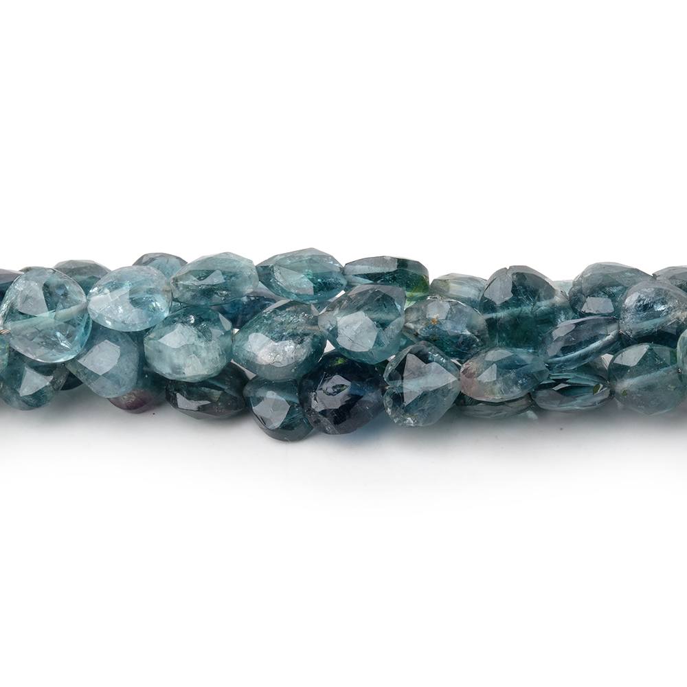 3-5mm Indicolite Bi-Color Faceted Heart Beads 16 inch 96 pieces