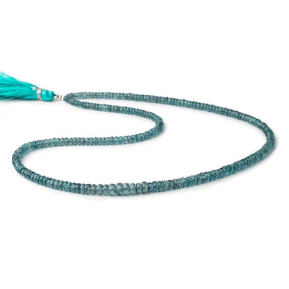 2.5-5mm Indigo Kyanite Faceted Rondelle Beads 18 inch 233 pieces AA