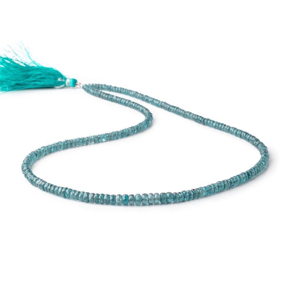 3-5mm Indigo Kyanite faceted rondelle beads 20 inches 238 pieces AA