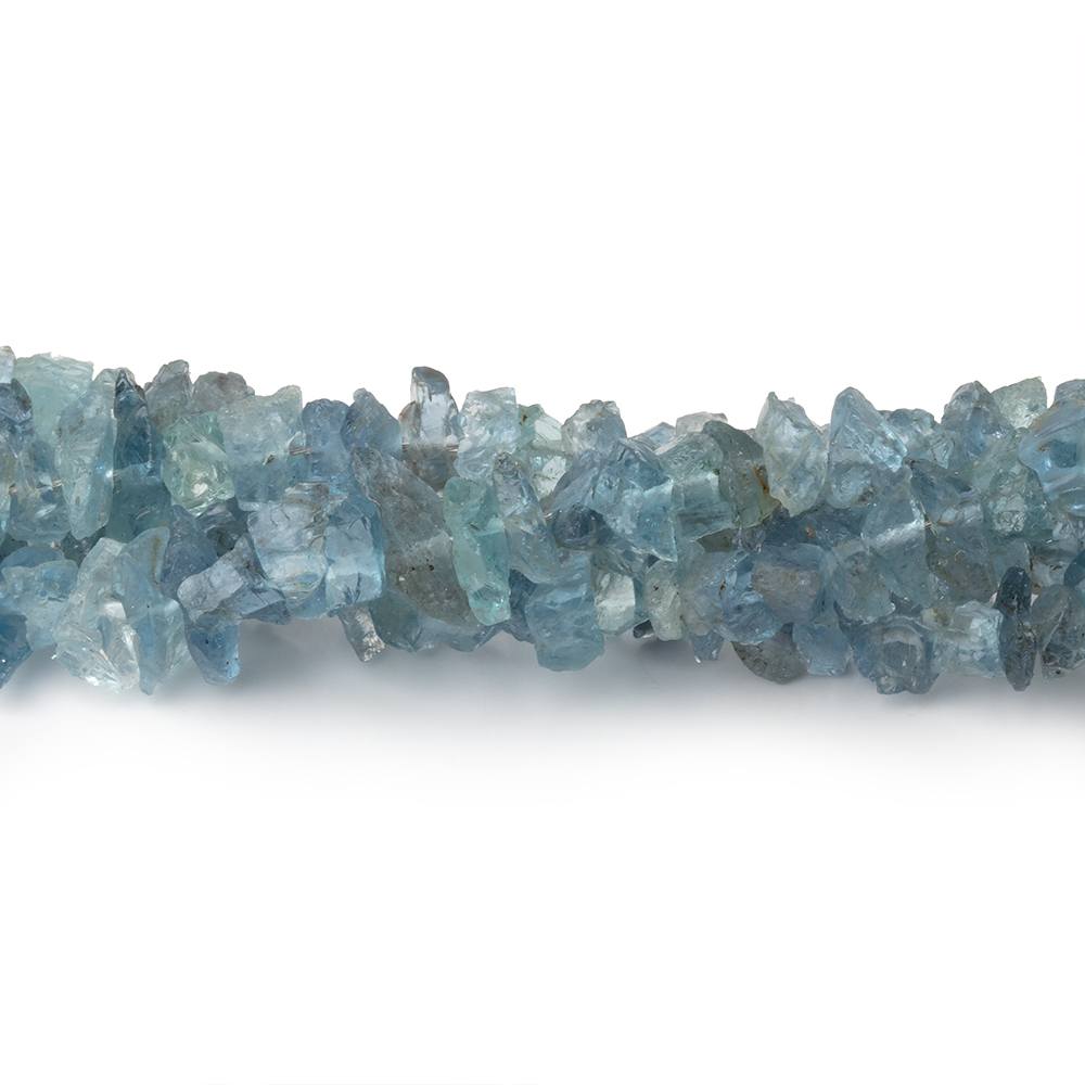 3-5mm Light Blue Aquamarine Raw Crystal Beads 16 inch 175 pieces