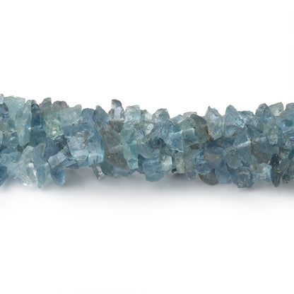 3-5mm Light Blue Aquamarine Raw Crystal Beads 16 inch 175 pieces
