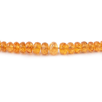 3-5mm Mandarin Garnet Faceted Rondelle Beads 18.75 inch 218 pieces AAA