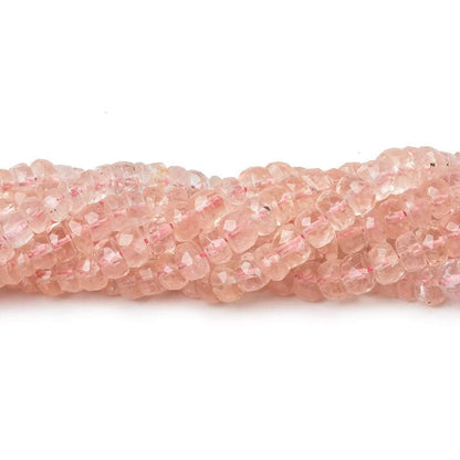 3-5mm Morganite faceted rondelle beads 16 inces 155 pieces AA