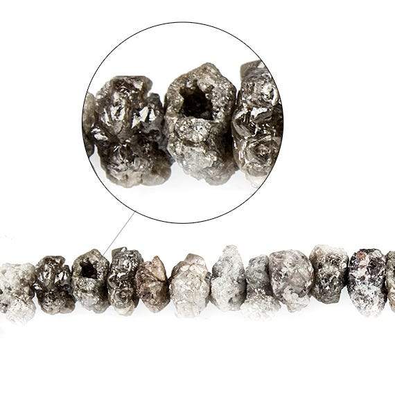 3-5mm Multi Color Diamond Unfaceted Nugget Beads 15 inch 190 pieces