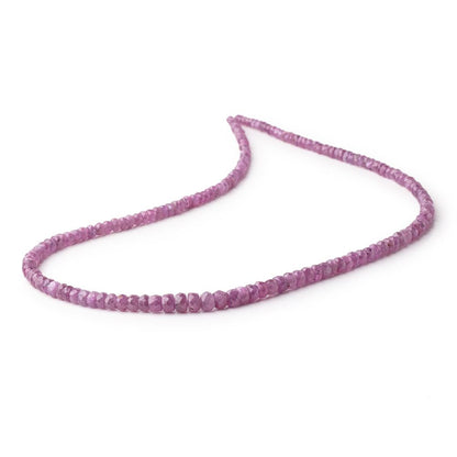 3-5mm Natural Star Ruby Faceted Rondelle Beads 17 inch 172 pieces