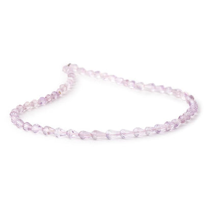 3-5mm Pale Pink Amethyst Straight Drilled Faceted Tear Drops 13.5 inch 54 Beads