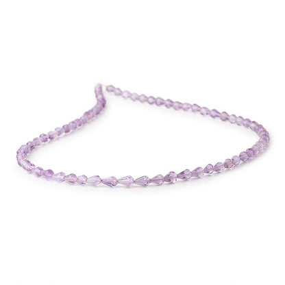 3-5mm Pink Amethyst Straight Drilled Faceted Tear Drop Beads 14.5 inch 58 pieces
