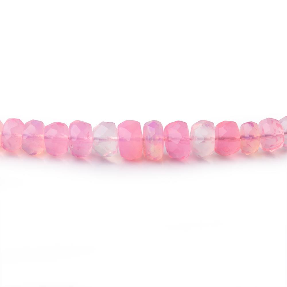 3-5mm Pink Ethiopian Opal Faceted Rondelle Beads 16 inch 169 pieces