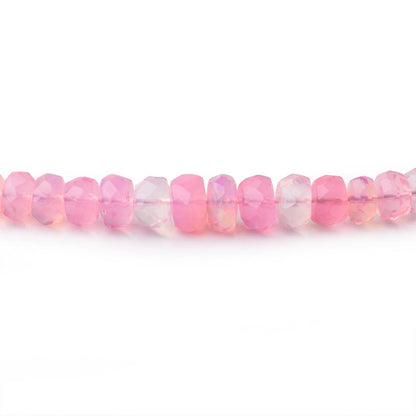 3-5mm Pink Ethiopian Opal Faceted Rondelle Beads 16 inch 169 pieces
