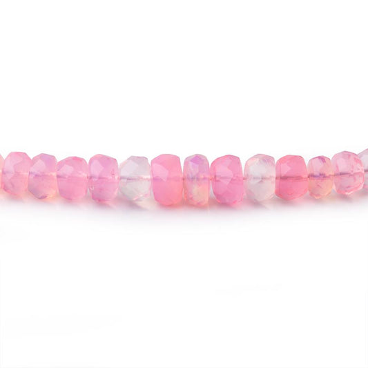 3-5mm Pink Ethiopian Opal Faceted Rondelle Beads 16 inch 169 pieces