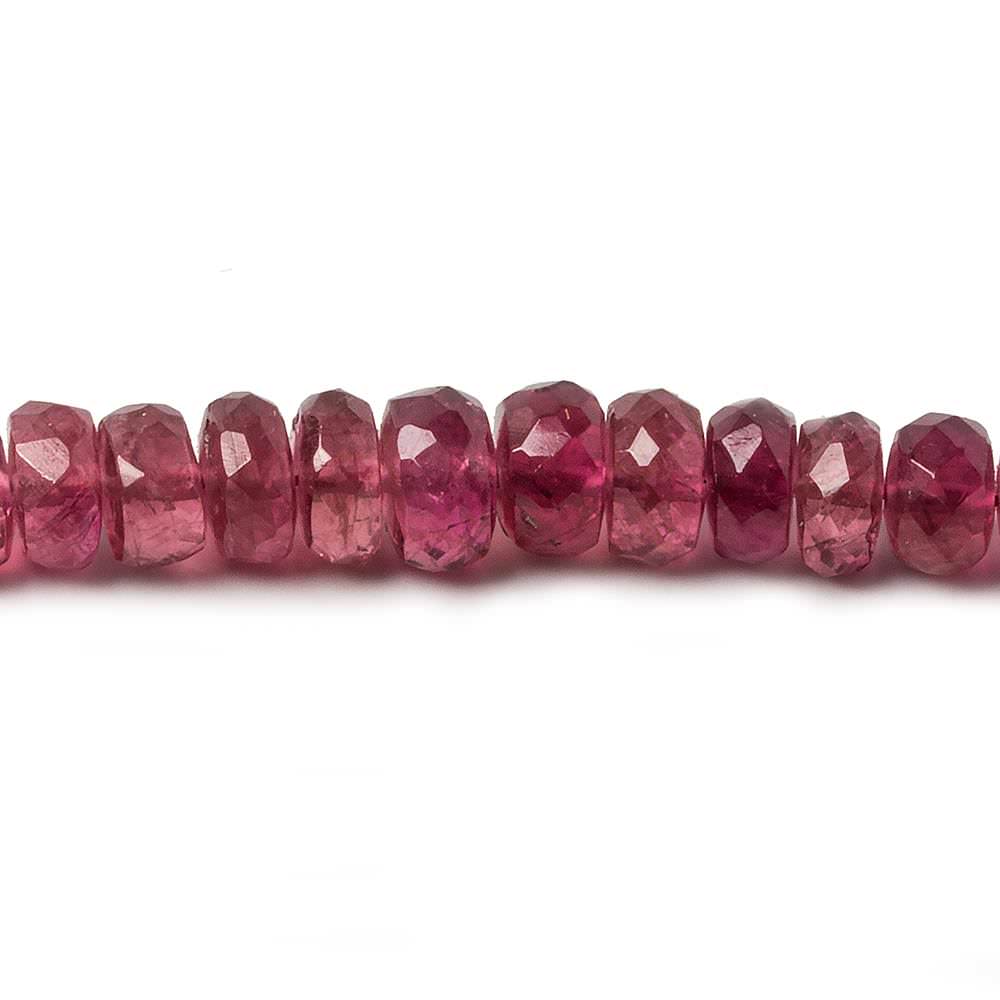 3-5mm Pink Tourmaline faceted rondelle beads 16 inch 160 pieces