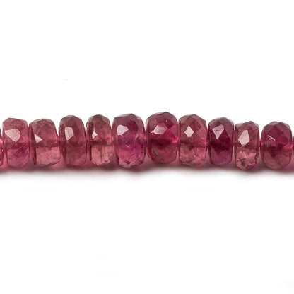 3-5mm Pink Tourmaline faceted rondelle beads 16 inch 160 pieces