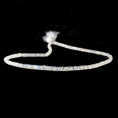 3mm Rainbow Moonstone Faceted Rondelle Beads 13 inch 126 pieces