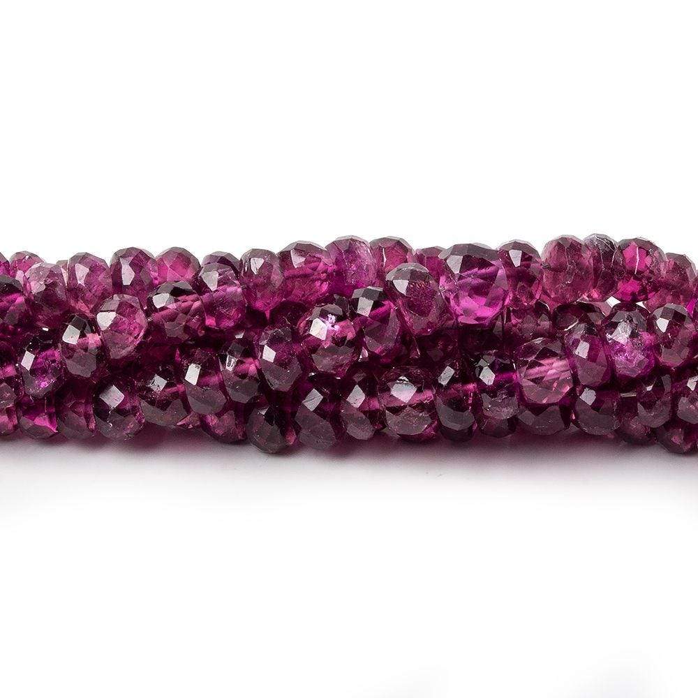 3-5mm Rubelite Faceted Rondelle Beads 16 inch 202 pcs