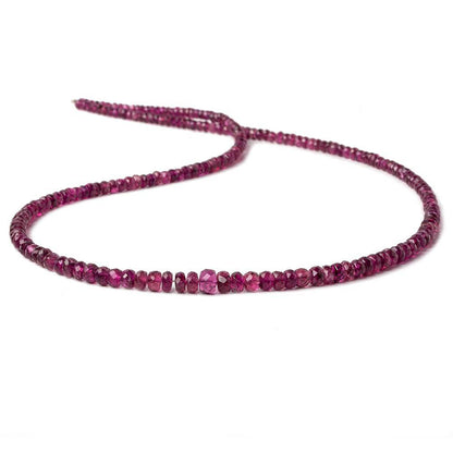 3-5mm Rubelite Faceted Rondelle Beads 16 inch 202 pcs