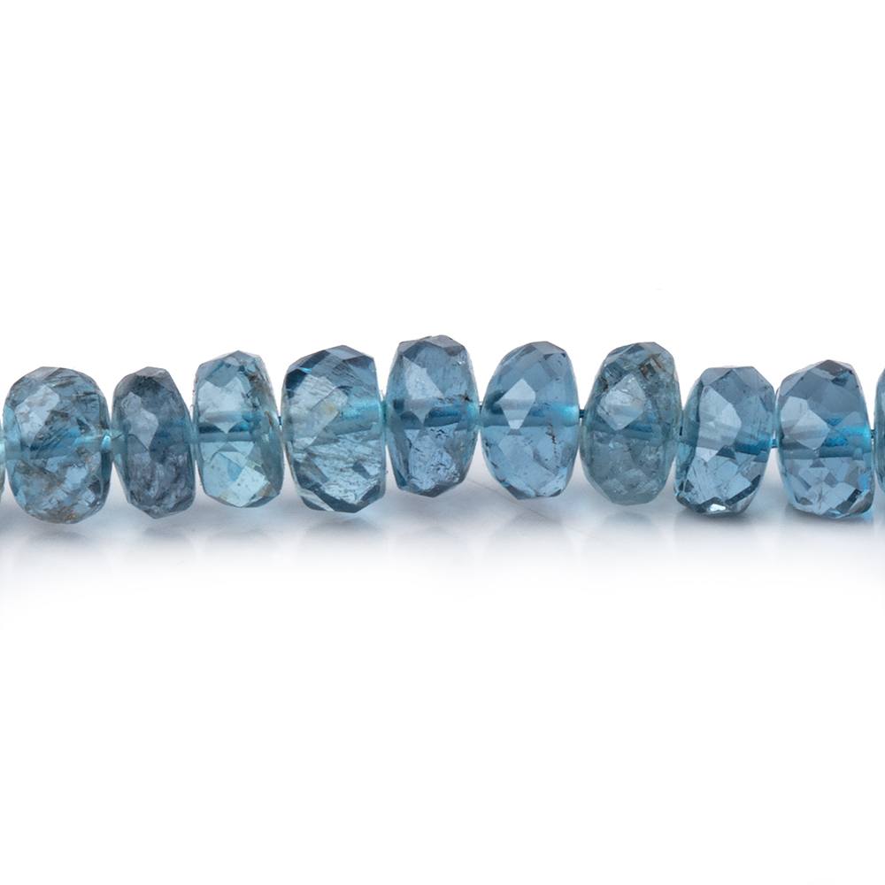 3-5mm Santa Maria Aquamarine Faceted Rondelles 16 inch 163 Beads AA
