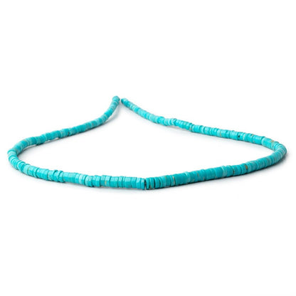 3-5mm Sleeping Beauty Turquoise Plain Heishi Beads 18 inch 287 pieces