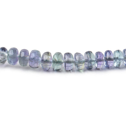 3-5mm Tanzanite Plain Rondelle Beads 18 inch 200 pieces