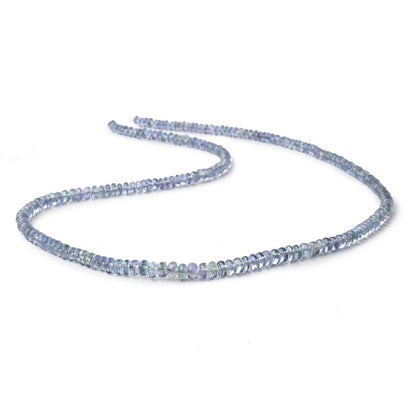3-5mm Tanzanite Plain Rondelle Beads 18 inch 200 pieces