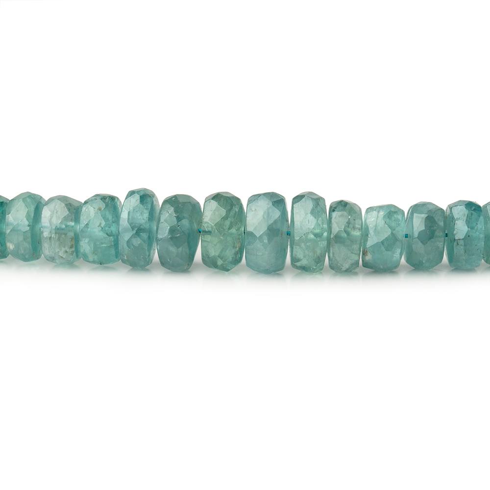 3-5mm Teal Green Kyanite Faceted Rondelle Beads 16 inch 159 pieces AA