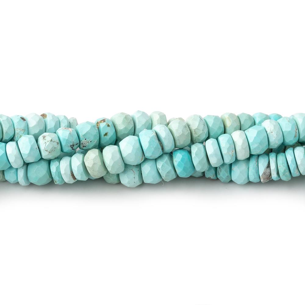 3-5mm Turquoise Faceted Rondelle Beads 16 inch 166 pieces