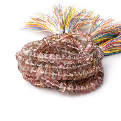 3-6.5mm Multi Color Tourmaline Faceted Rondelle Beads 15 inch 154 pieces