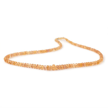 3-6.5mm Precious Topaz Faceted Rondelle Beads 16 inch 165 pieces AA