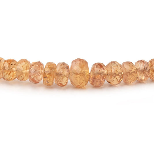 3-6.5mm Precious Topaz Faceted Rondelle Beads 16 inch 165 pieces AA