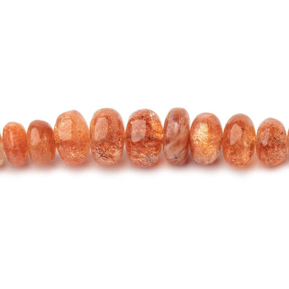 3-6.5mm Sunstone plain rondelle Beads 18 inch 227 pieces