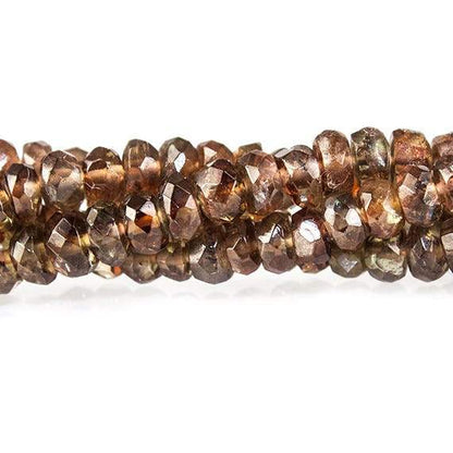 3-6mm Andalusite faceted rondelle Beads 15 inch 202 pieces