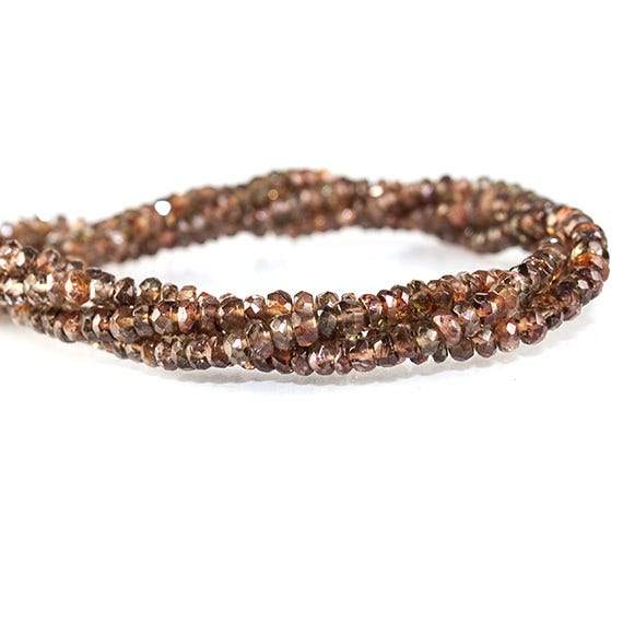 3-6mm Andalusite faceted rondelle Beads 15 inch 202 pieces