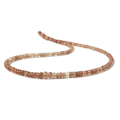 3-6mm Andesine plain rondelle beads 18 inch 180 pieces