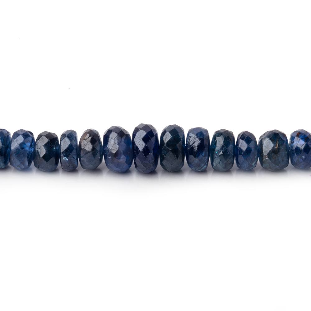 3-6mm Blue Sapphire Faceted Rondelle Beads 16 inch 151 pieces