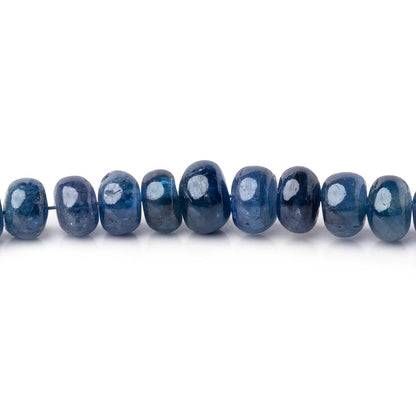 3-6mm Blue Sapphire Plain Rondelle Beads 16 inch 151 pieces AA