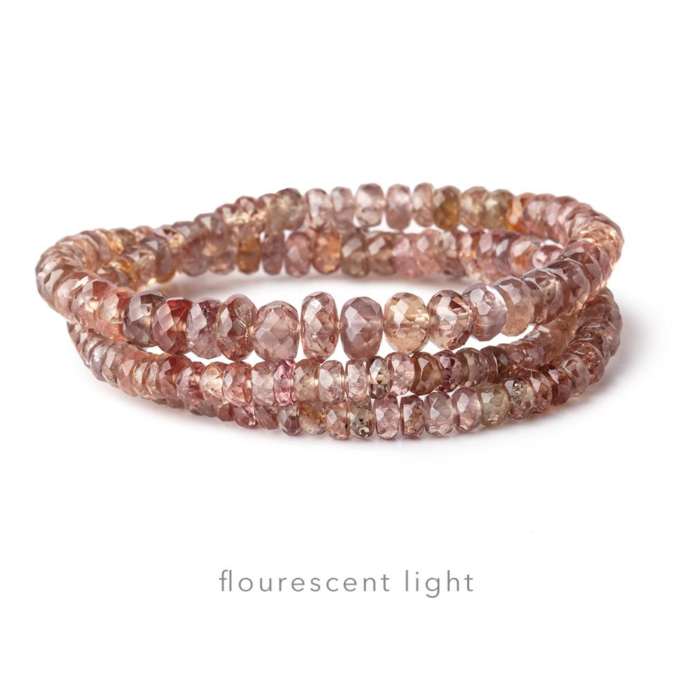 3-6mm Color Change Garnet Faceted Rondelle 16 inch 180 pieces