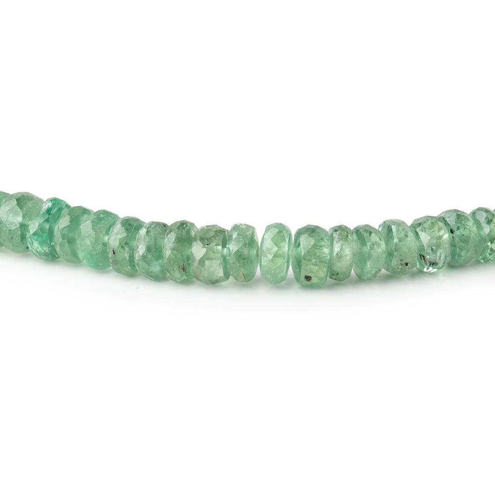 3-6mm Green Kyanite Faceted Rondelle Beads 18 inch 180 pieces