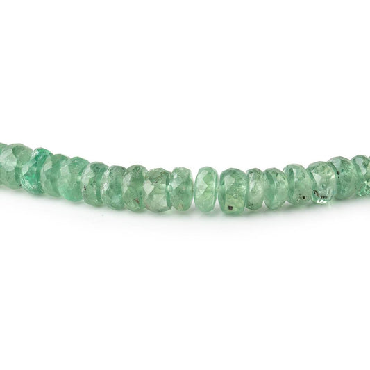 3-6mm Green Kyanite Faceted Rondelle Beads 18 inch 180 pieces