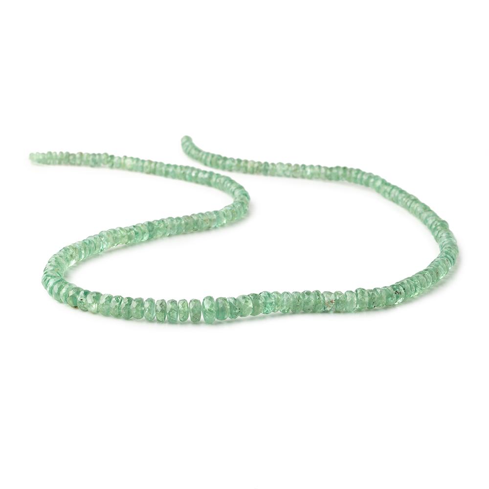 3-6mm Green Kyanite Faceted Rondelle Beads 18 inch 180 pieces