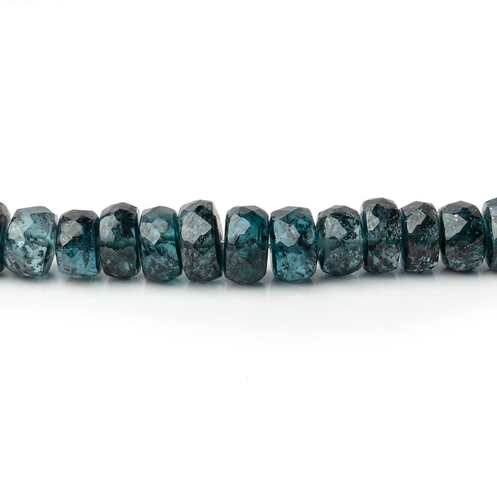 3.5-5mm Indigo Kyanite Faceted Rondelle Beads 15 inch 138 pieces AA